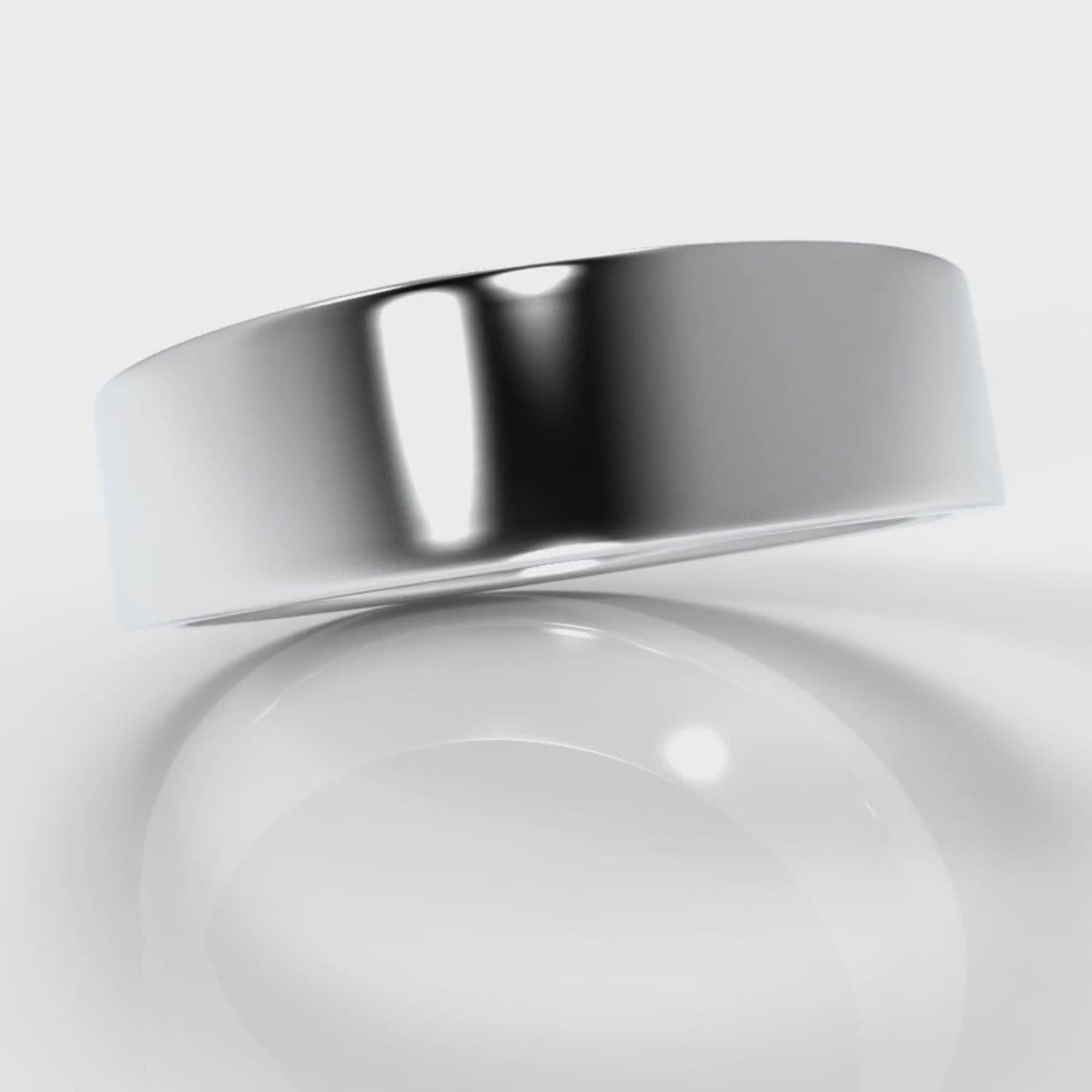 6mm Flat Top Comfort Fit Wedding Ring
