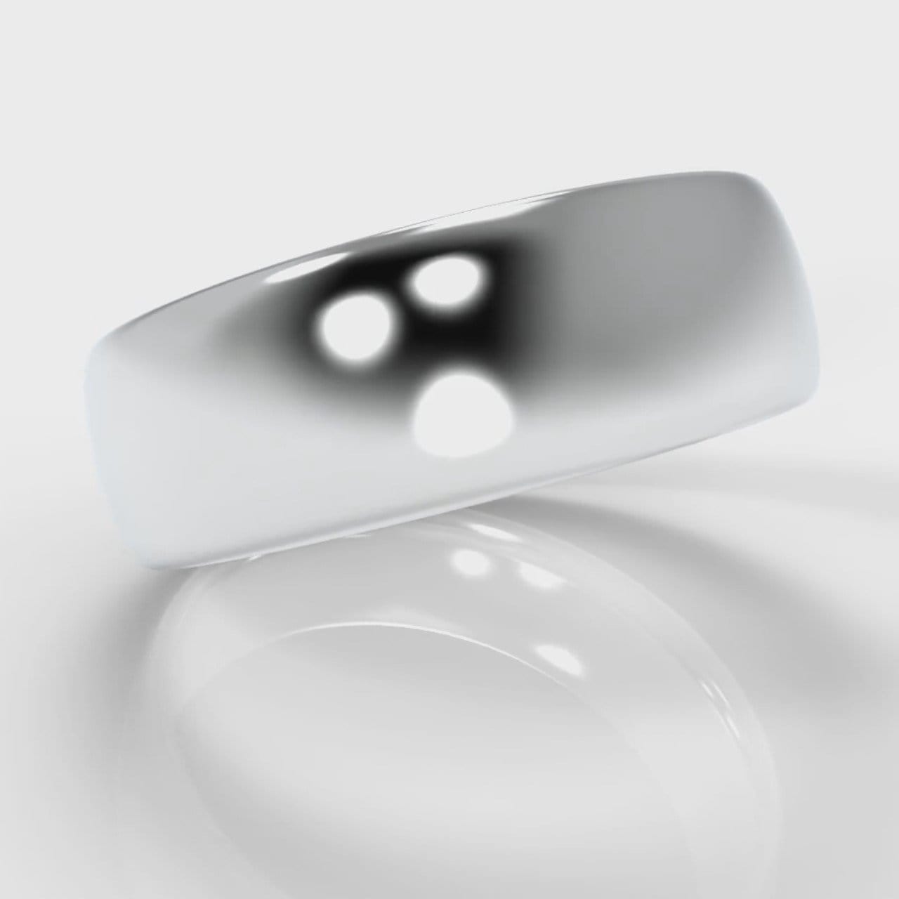 7mm Court Shaped Comfort Fit Wedding Ring
