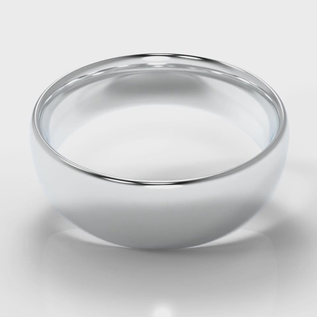 7mm Court Shaped Comfort Fit Wedding Ring