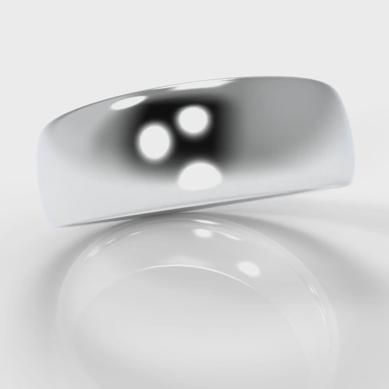 7mm Court Shaped Comfort Fit Wedding Ring