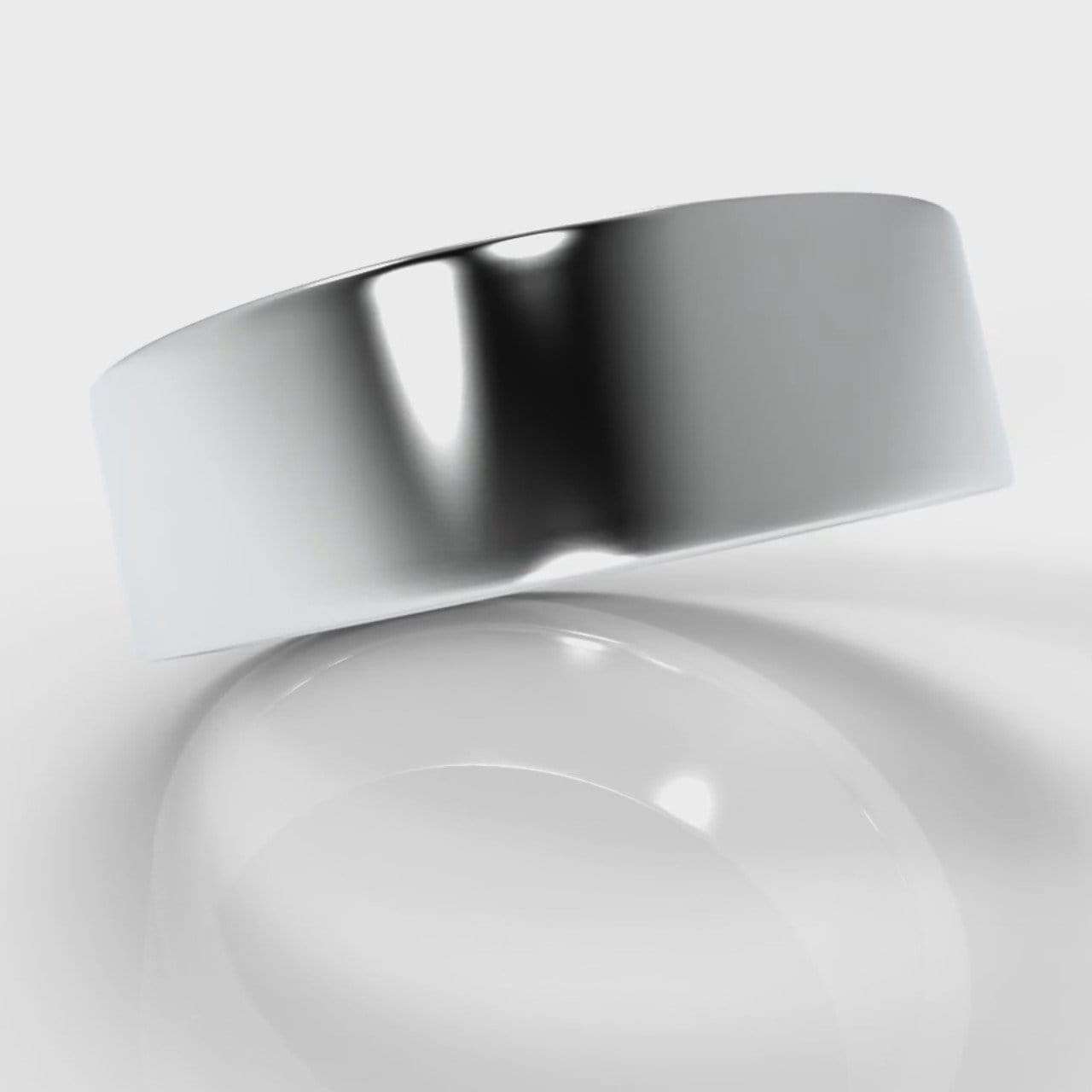7mm Flat Top Comfort Fit Wedding Ring