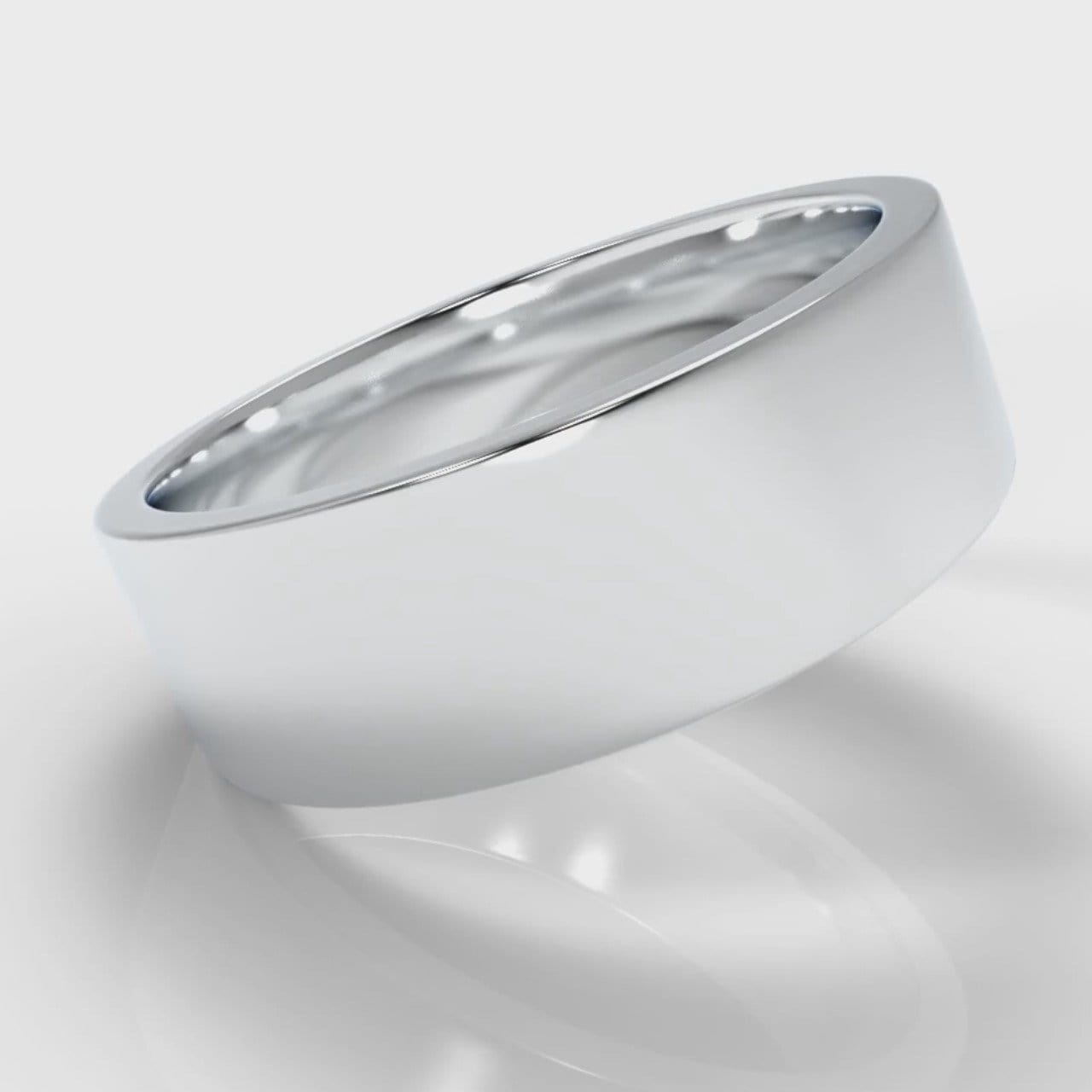7mm Flat Top Comfort Fit Wedding Ring