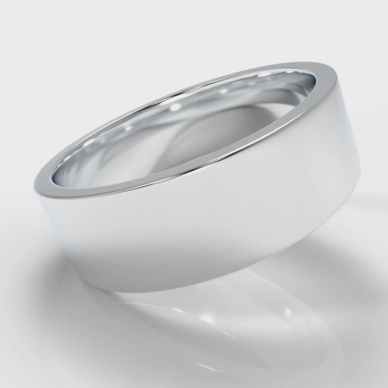 7mm Flat Top Comfort Fit Wedding Ring