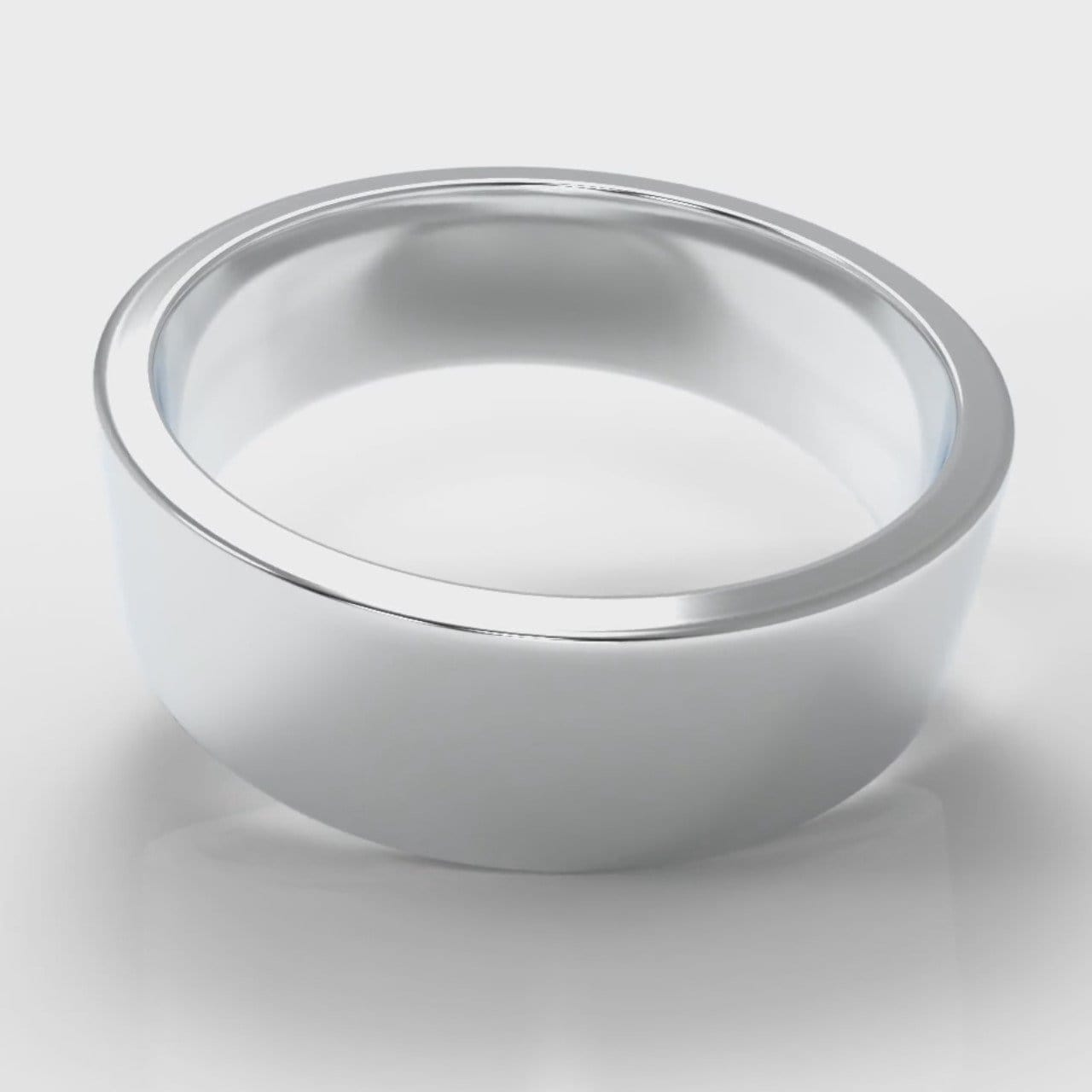 7mm Flat Top Comfort Fit Wedding Ring