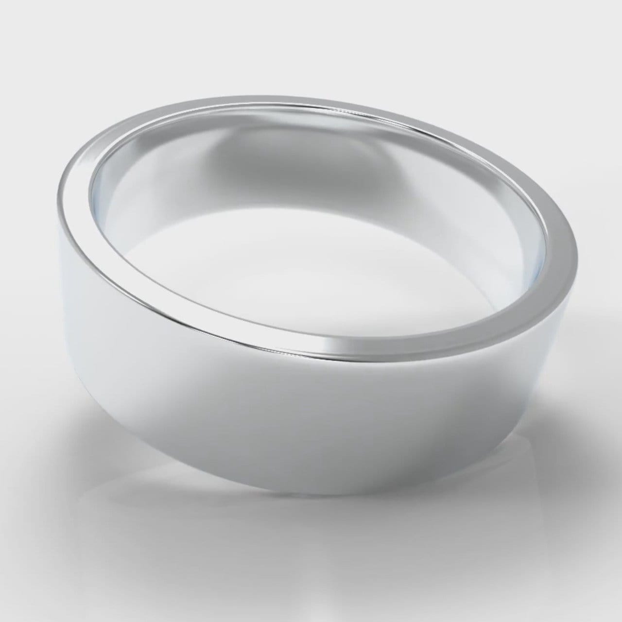 7mm Flat Top Comfort Fit Wedding Ring