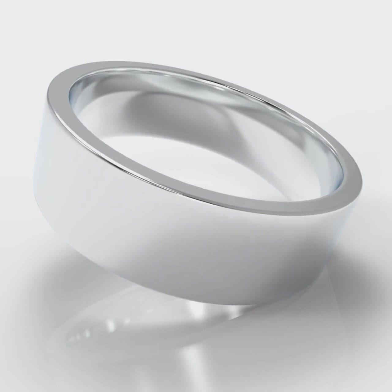 7mm Flat Top Comfort Fit Wedding Ring