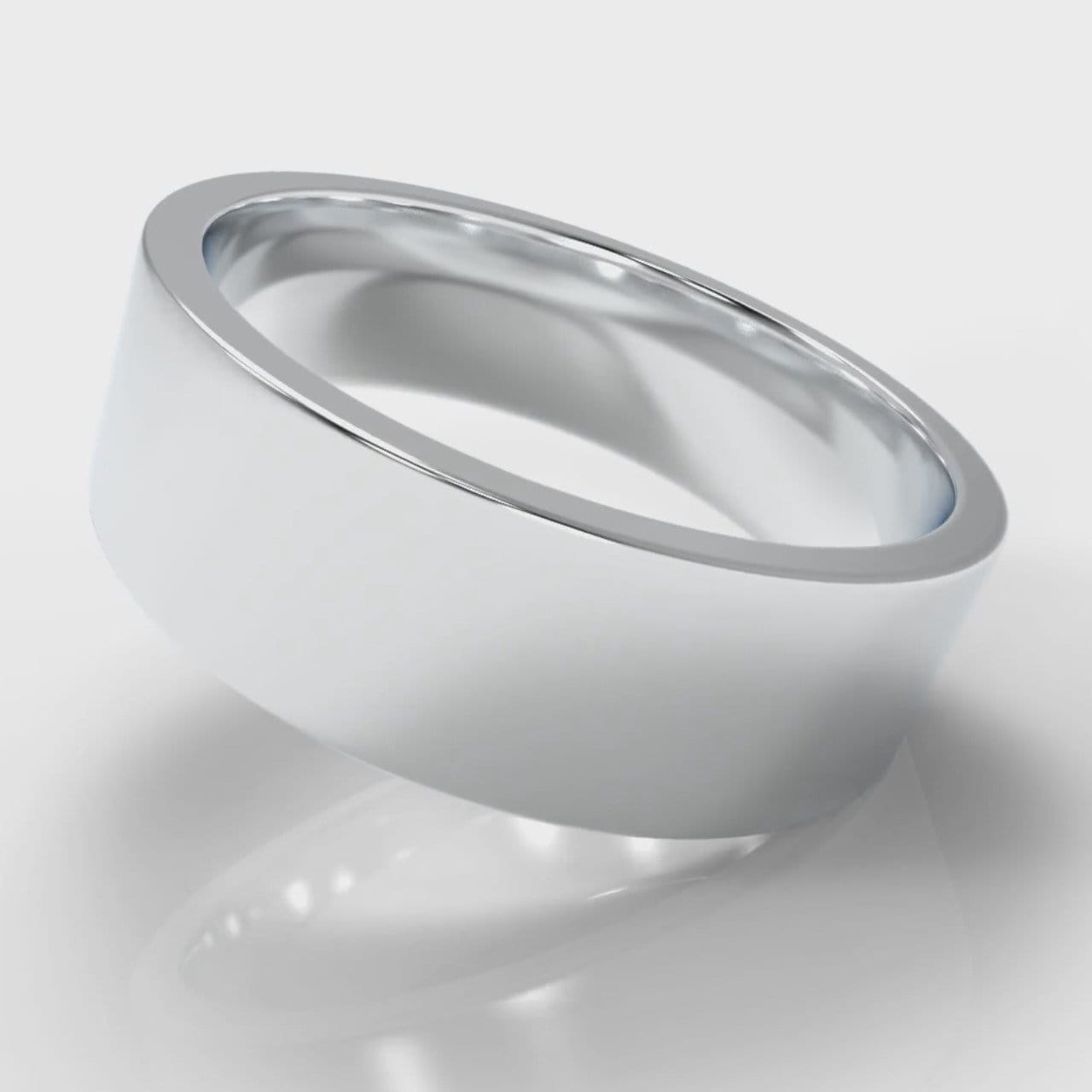 7mm Flat Top Comfort Fit Wedding Ring