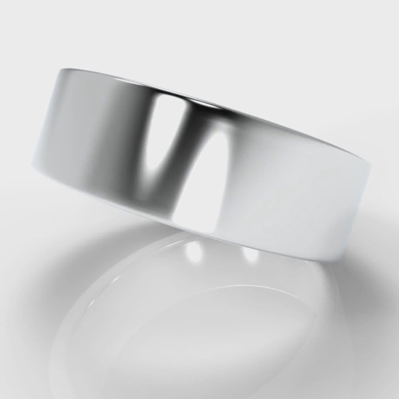 7mm Flat Top Comfort Fit Wedding Ring