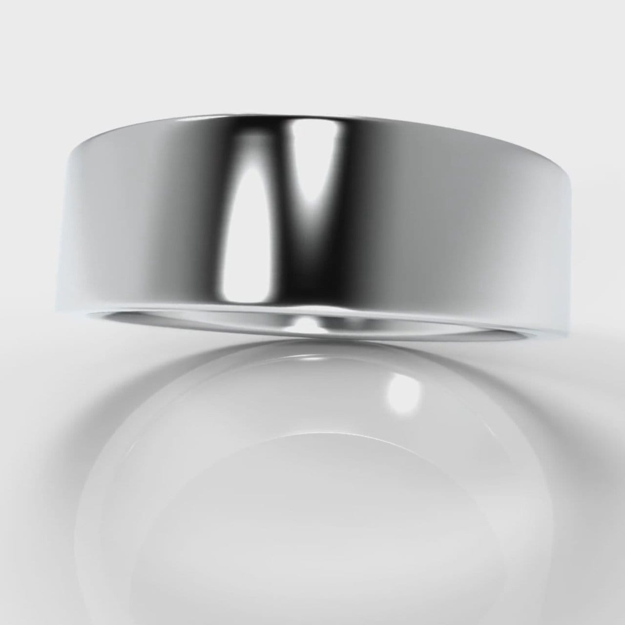 7mm Flat Top Comfort Fit Wedding Ring