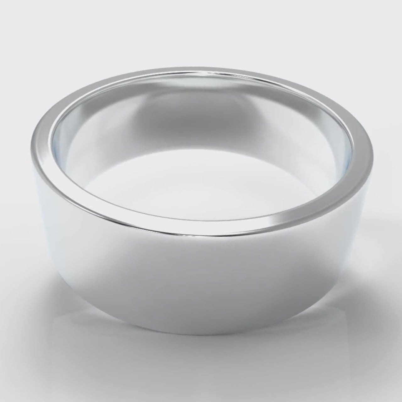 8mm Flat Top Comfort Fit Wedding Ring