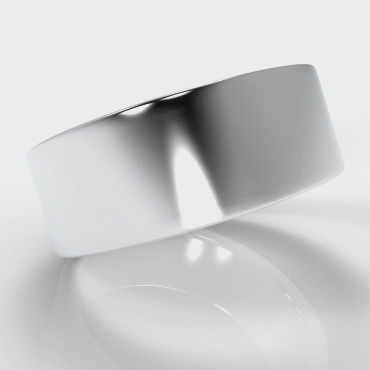 8mm Flat Top Comfort Fit Wedding Ring
