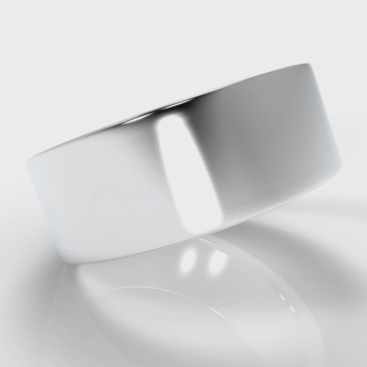 8mm Flat Top Comfort Fit Wedding Ring