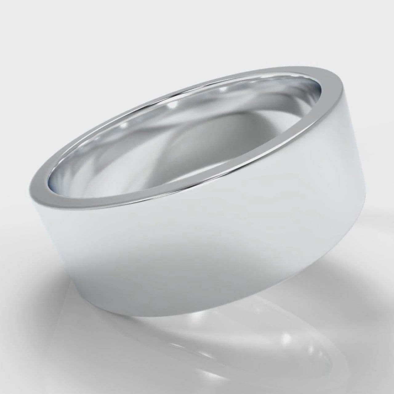 8mm Flat Top Comfort Fit Wedding Ring