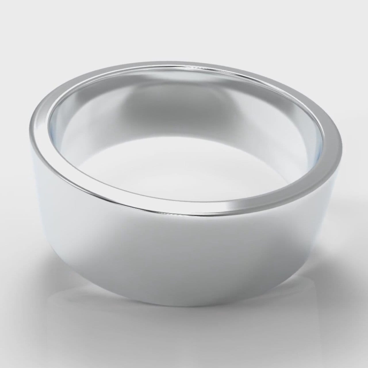 8mm Flat Top Comfort Fit Wedding Ring