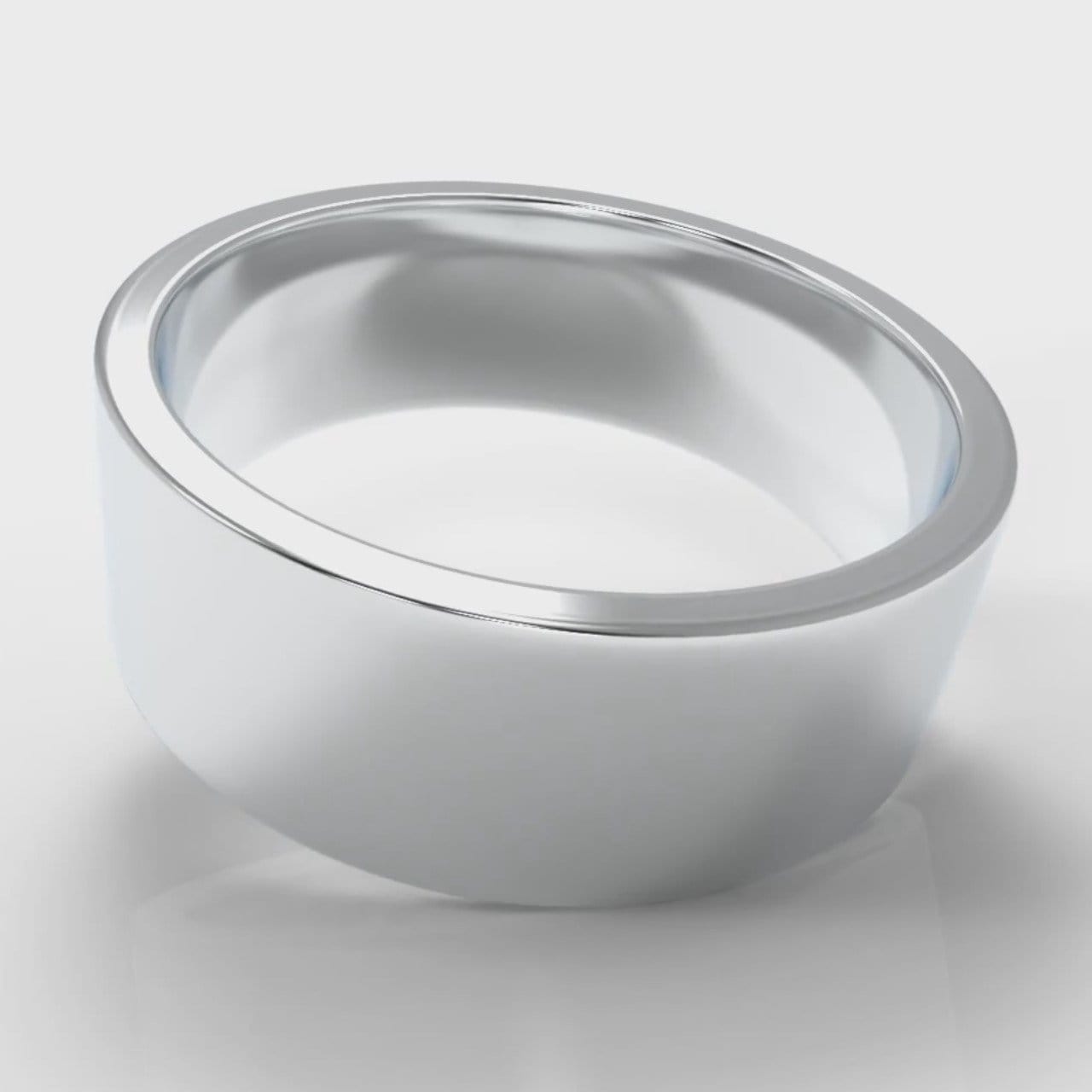 8mm Flat Top Comfort Fit Wedding Ring