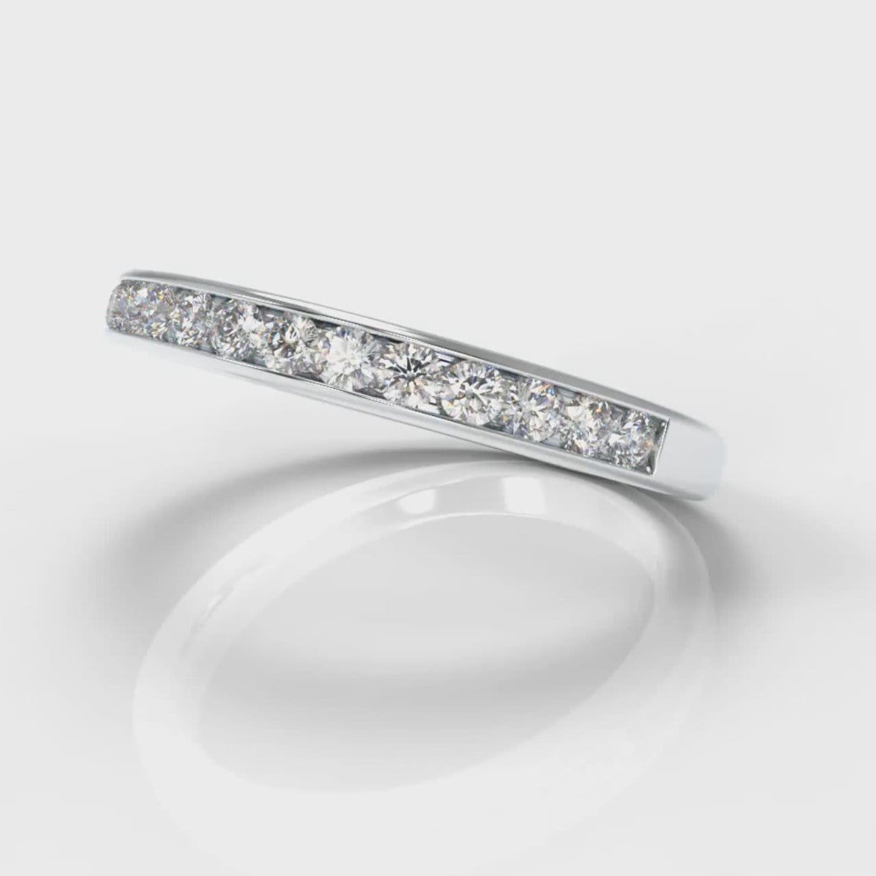 Channel Set Diamond Wedding Ring