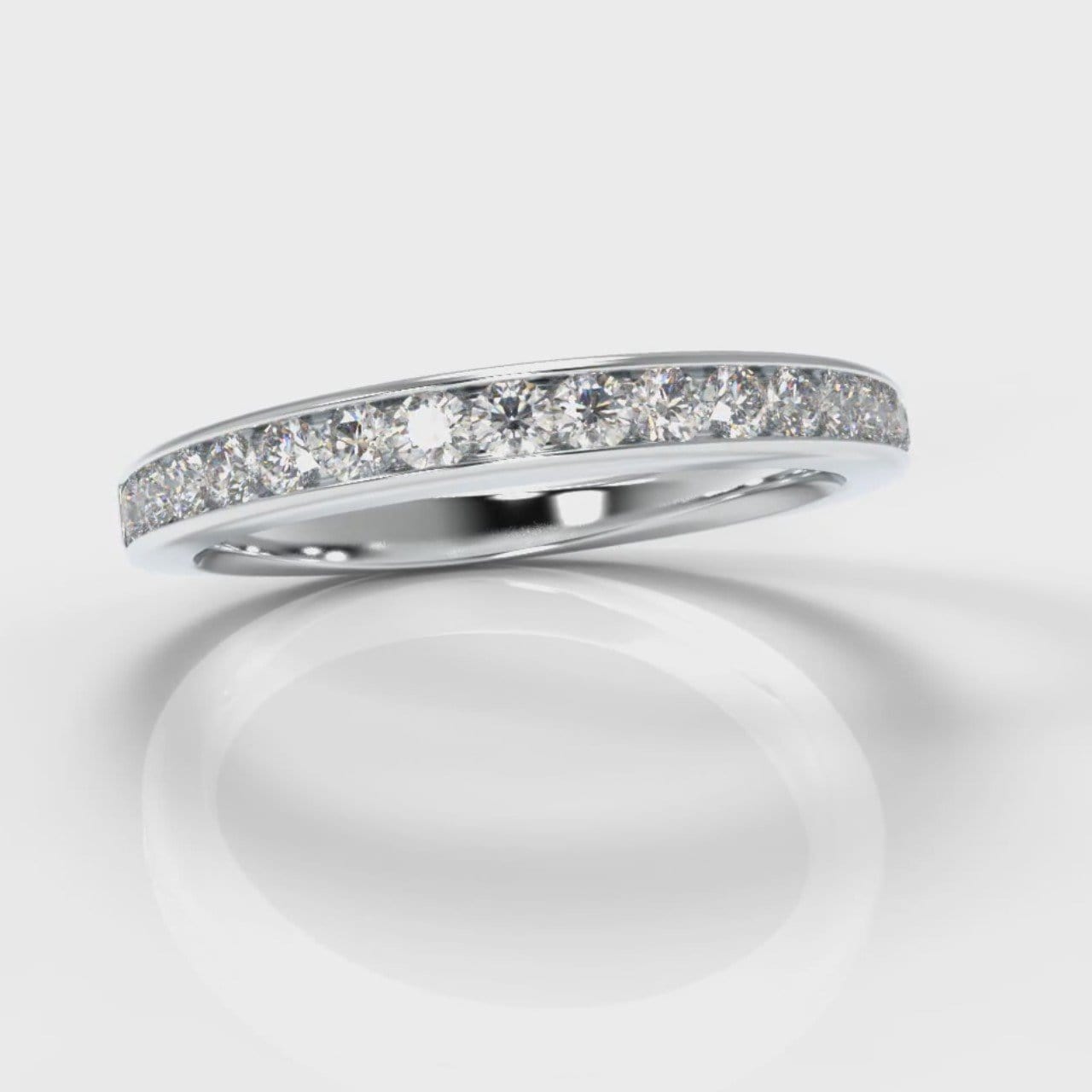 Channel Set Diamond Wedding Ring