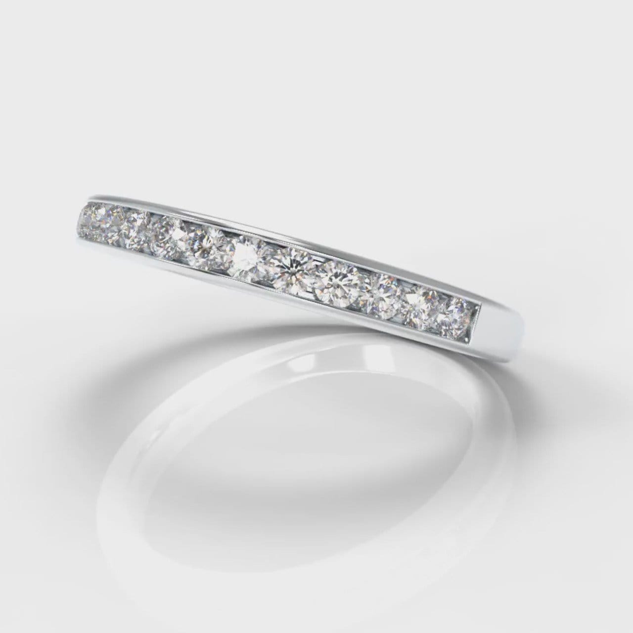 Channel Set Diamond Wedding Ring