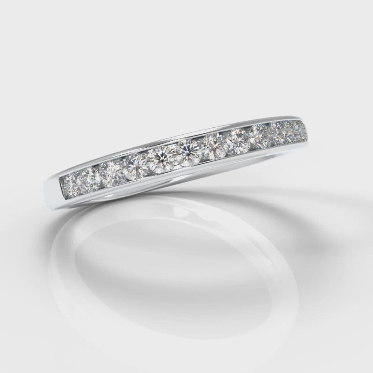 Channel Set Diamond Wedding Ring