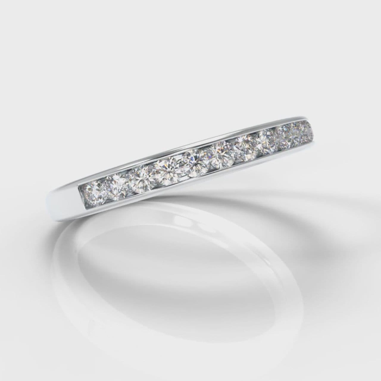 Channel Set Diamond Wedding Ring