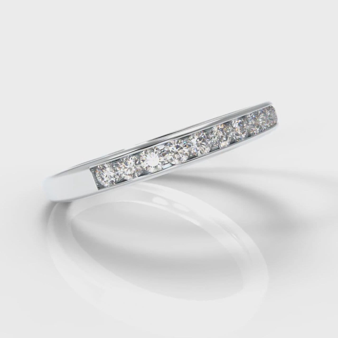 Channel Set Diamond Wedding Ring