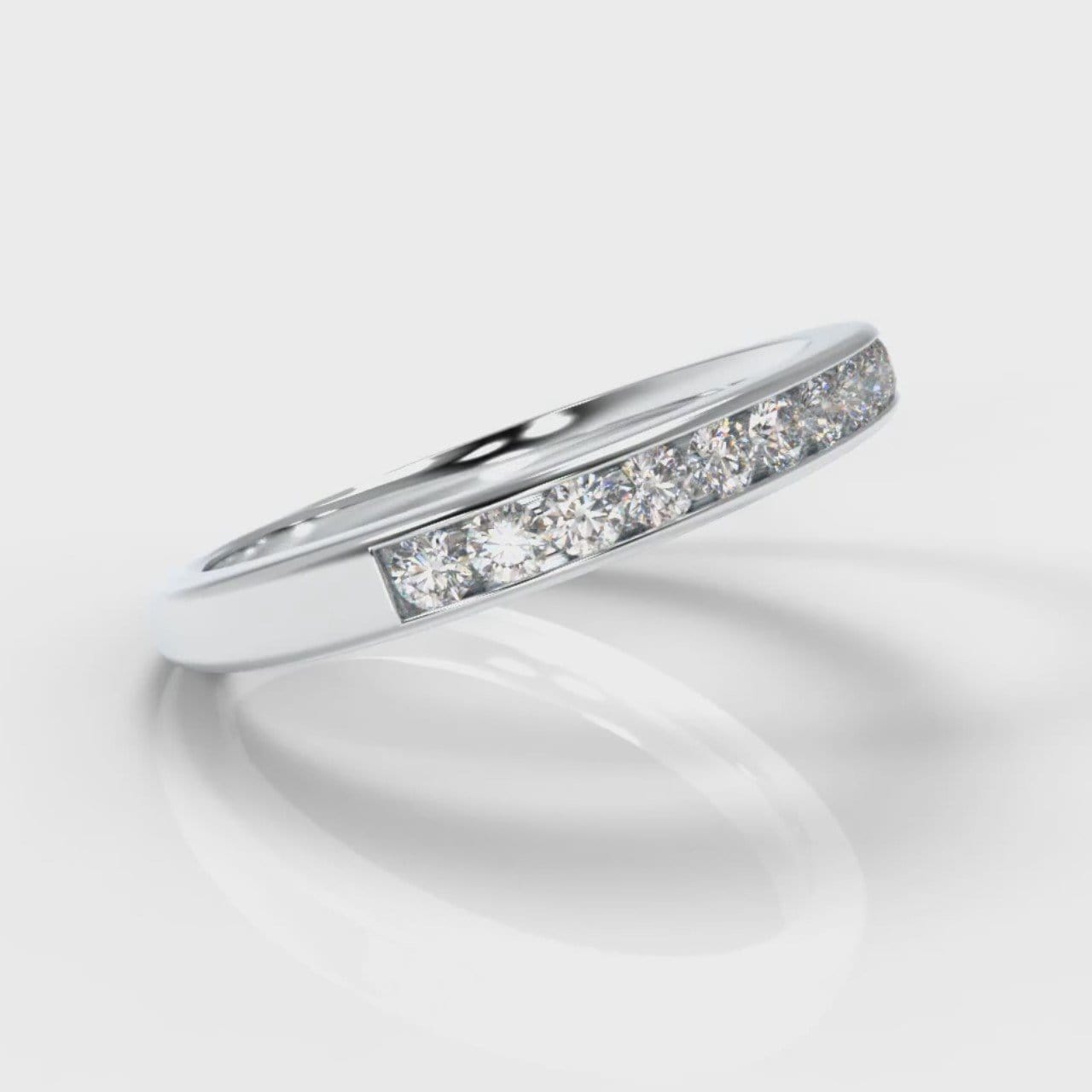 Channel Set Diamond Wedding Ring
