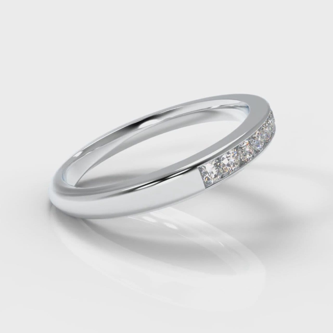Channel Set Diamond Wedding Ring
