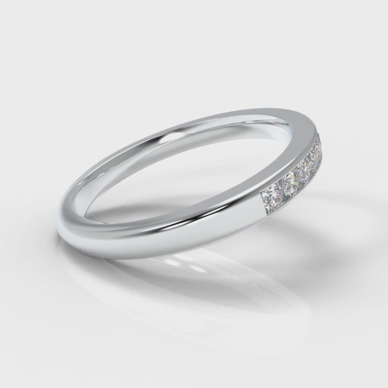 Channel Set Diamond Wedding Ring