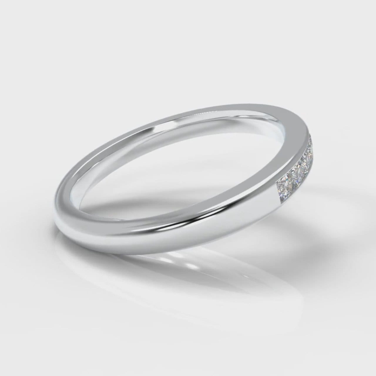 Channel Set Diamond Wedding Ring