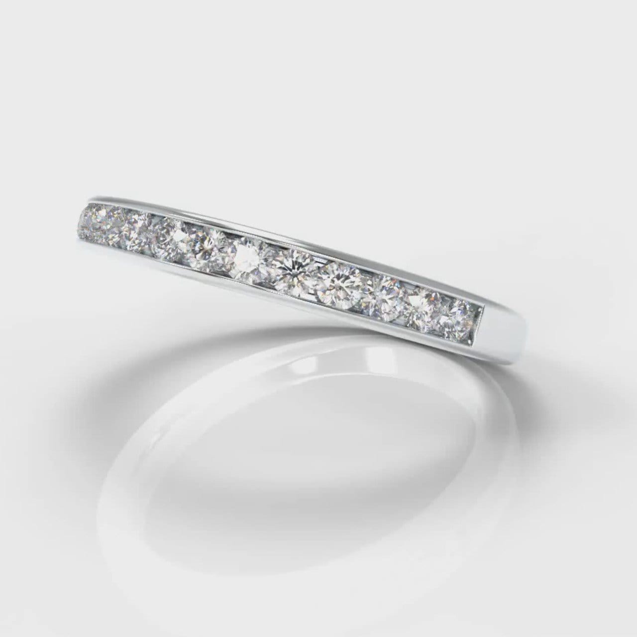 Channel Set Diamond Wedding Ring