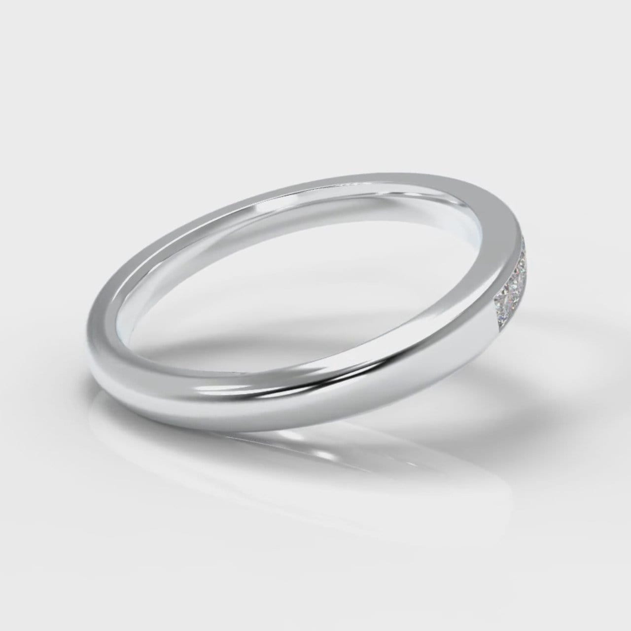 Channel Set Diamond Wedding Ring