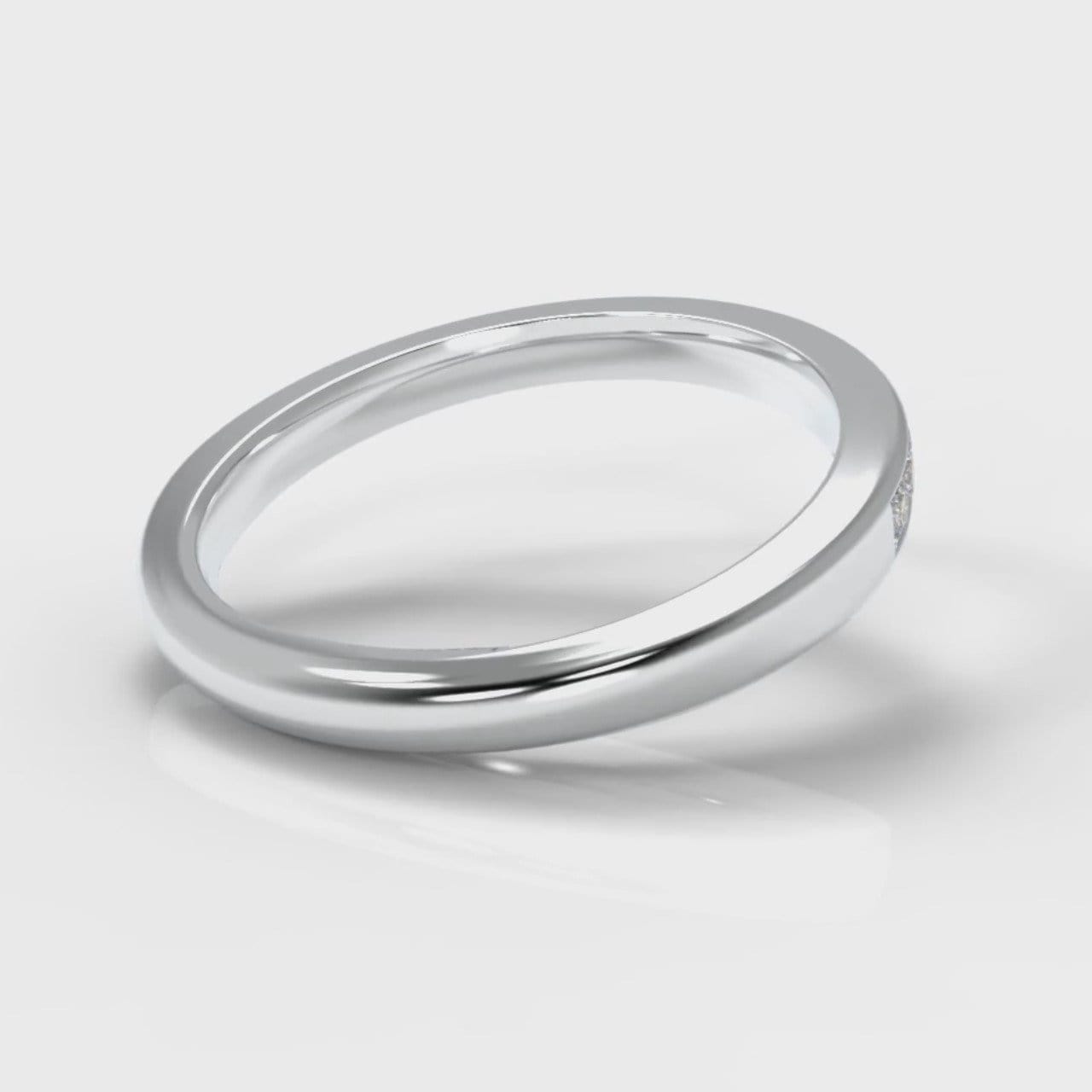 Channel Set Diamond Wedding Ring