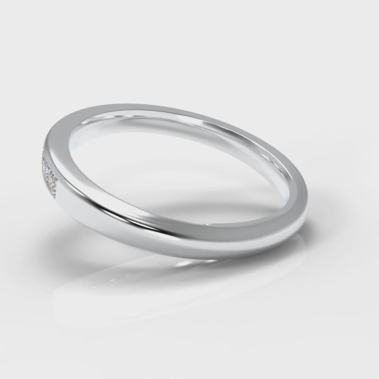 Channel Set Diamond Wedding Ring