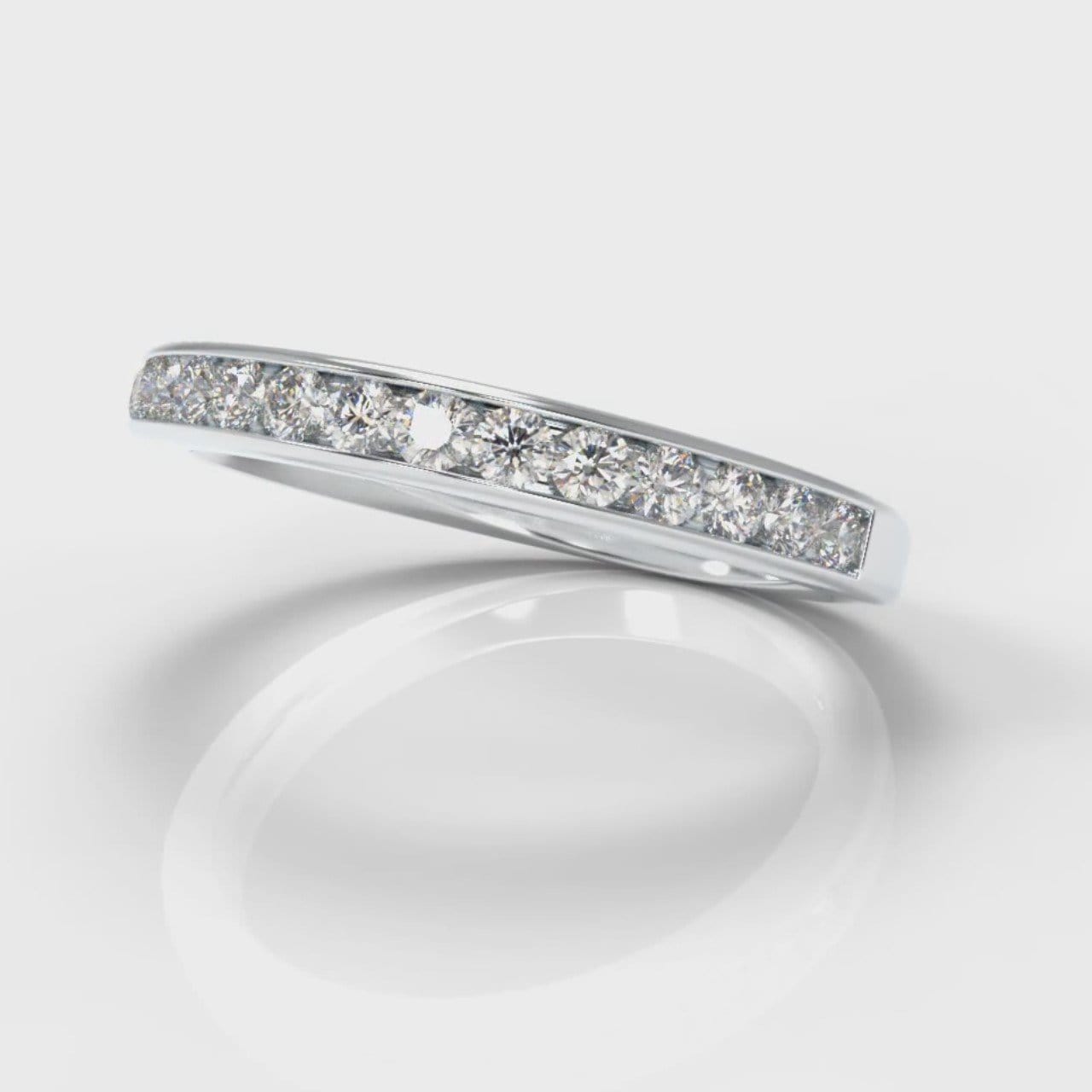 Channel Set Diamond Wedding Ring