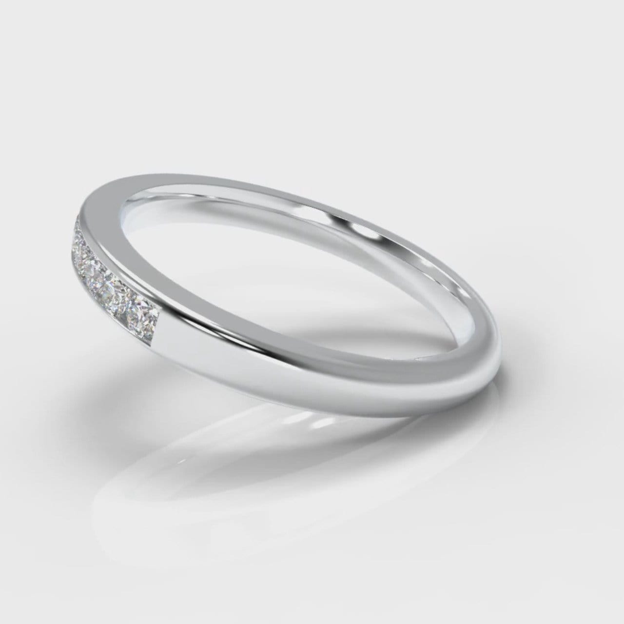 Channel Set Diamond Wedding Ring
