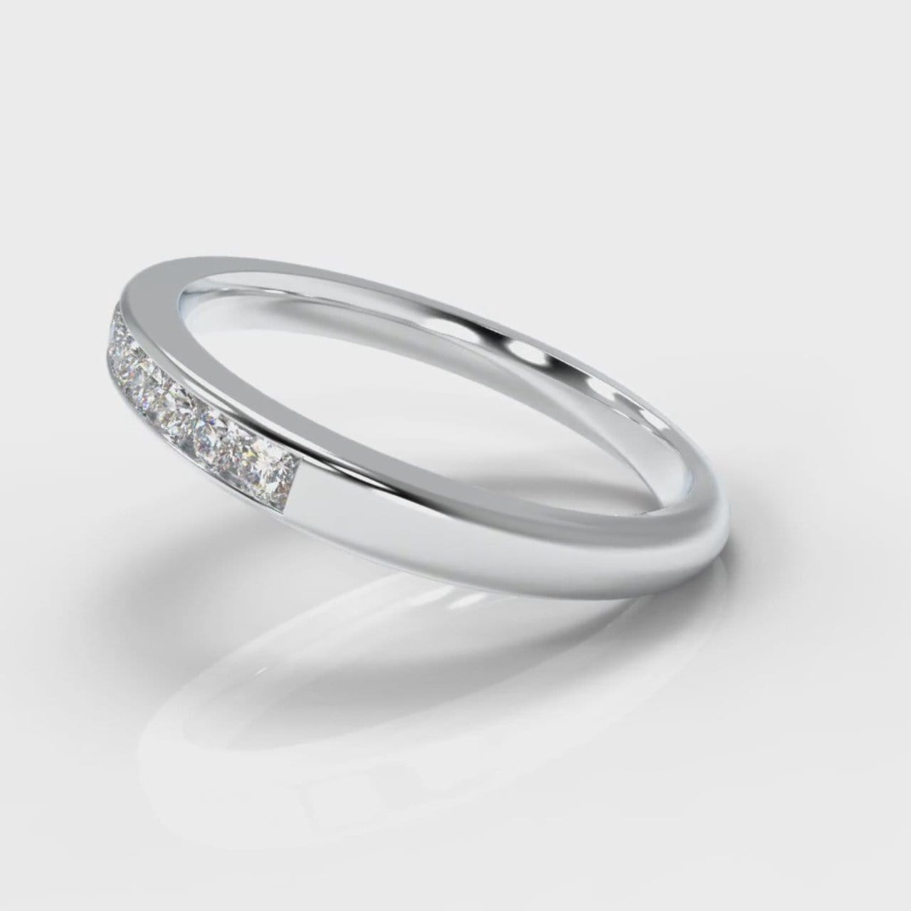 Channel Set Diamond Wedding Ring