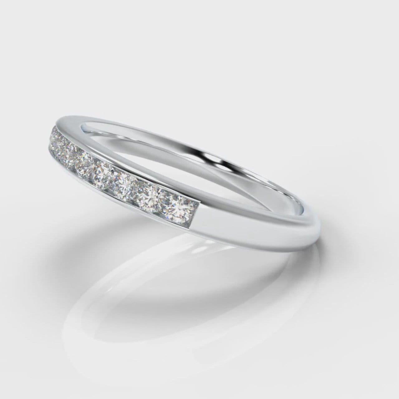 Channel Set Diamond Wedding Ring