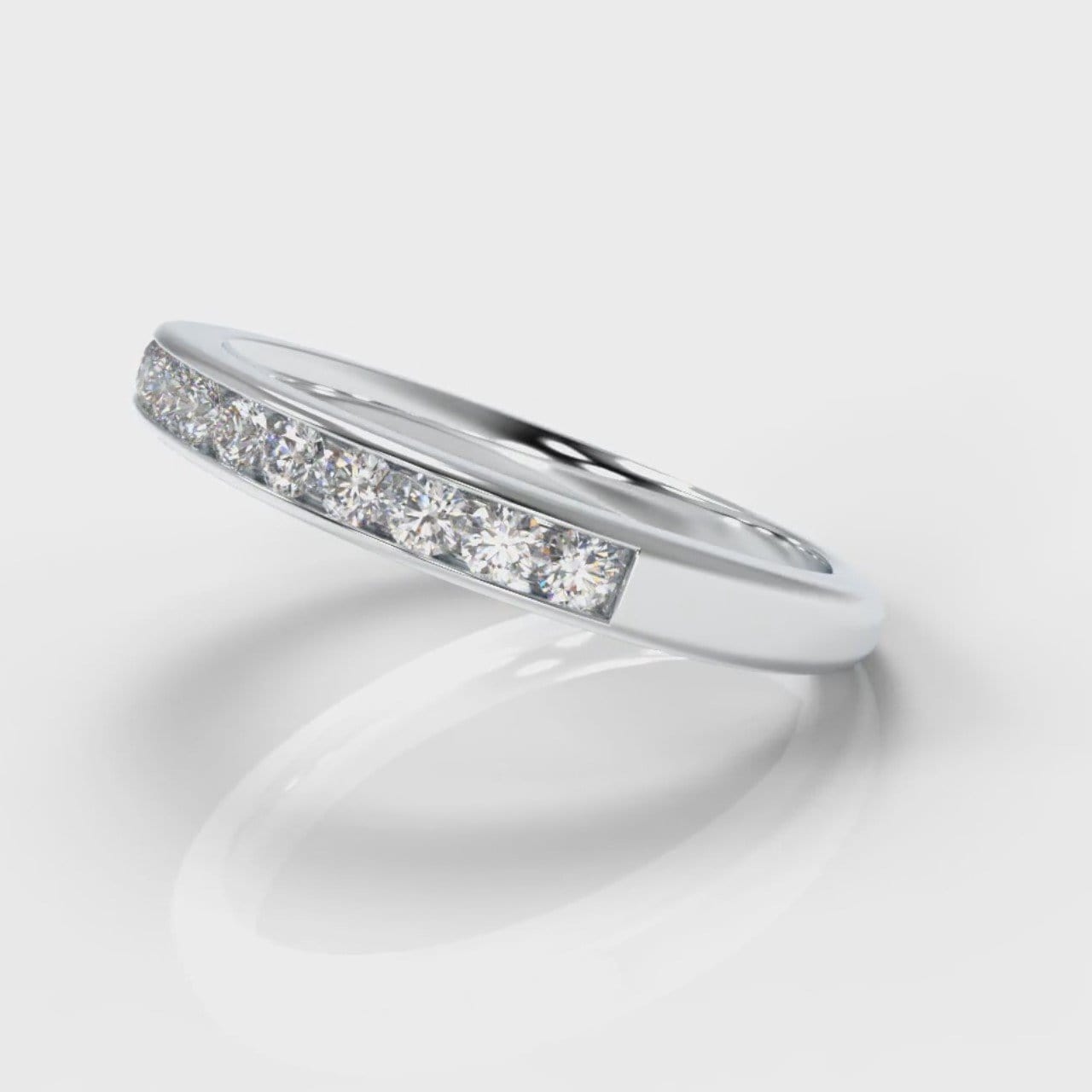 Channel Set Diamond Wedding Ring