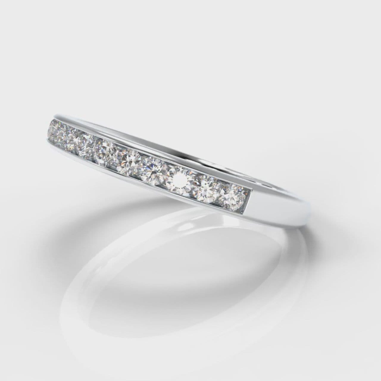 Channel Set Diamond Wedding Ring