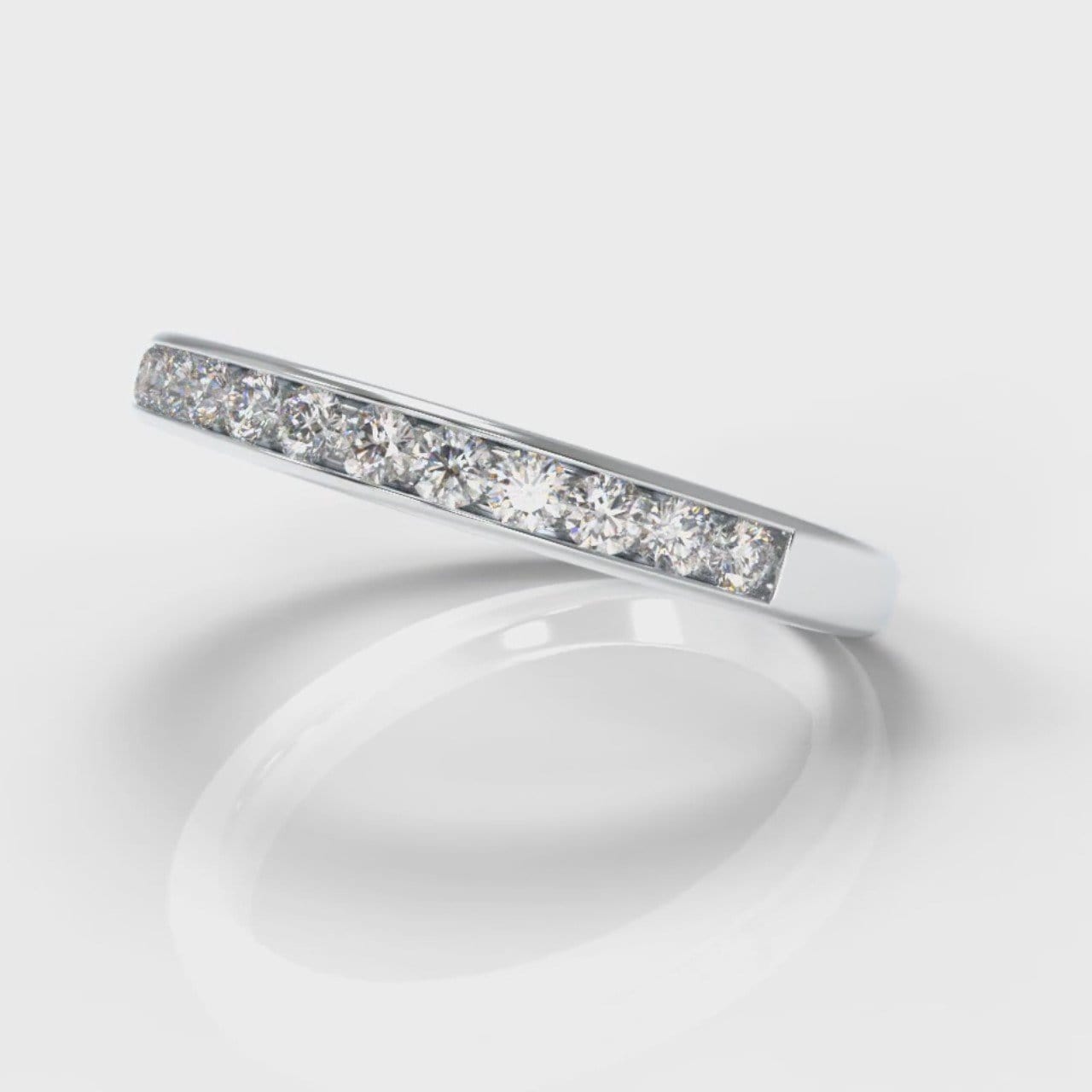 Channel Set Diamond Wedding Ring