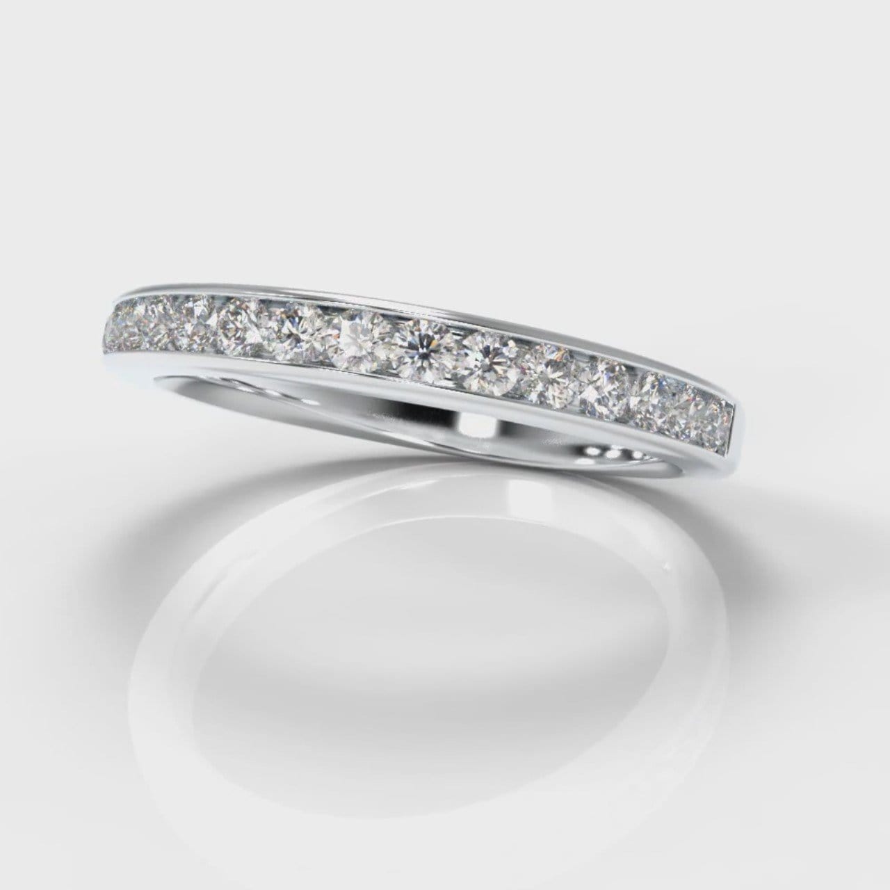 Channel Set Diamond Wedding Ring