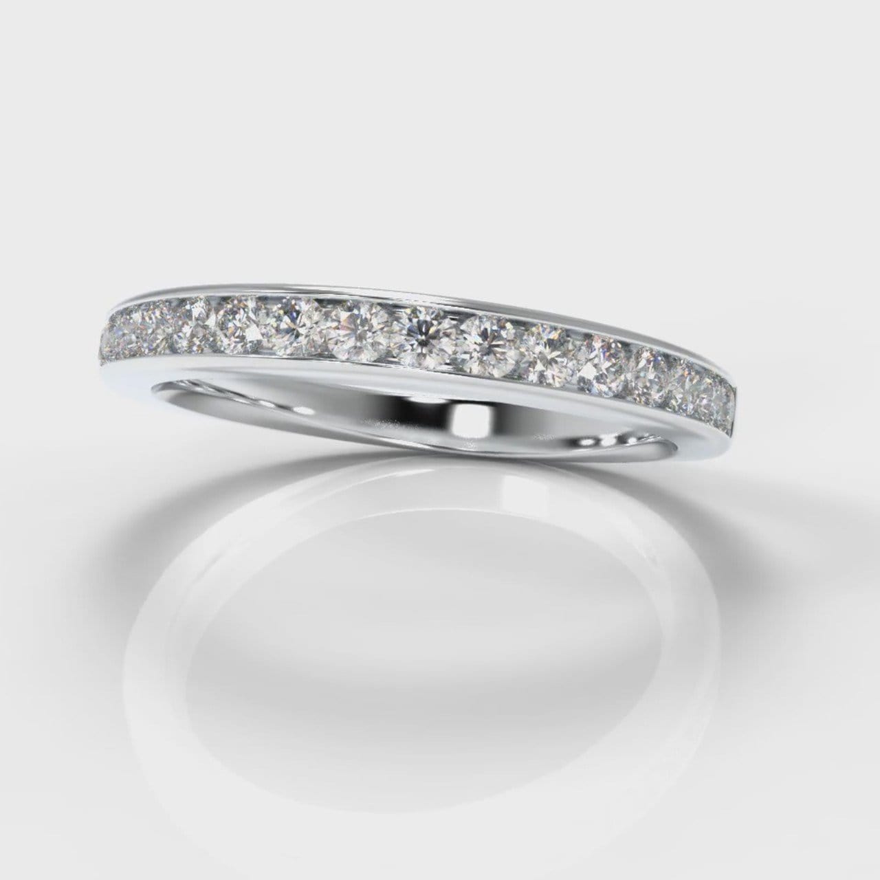 Channel Set Diamond Wedding Ring