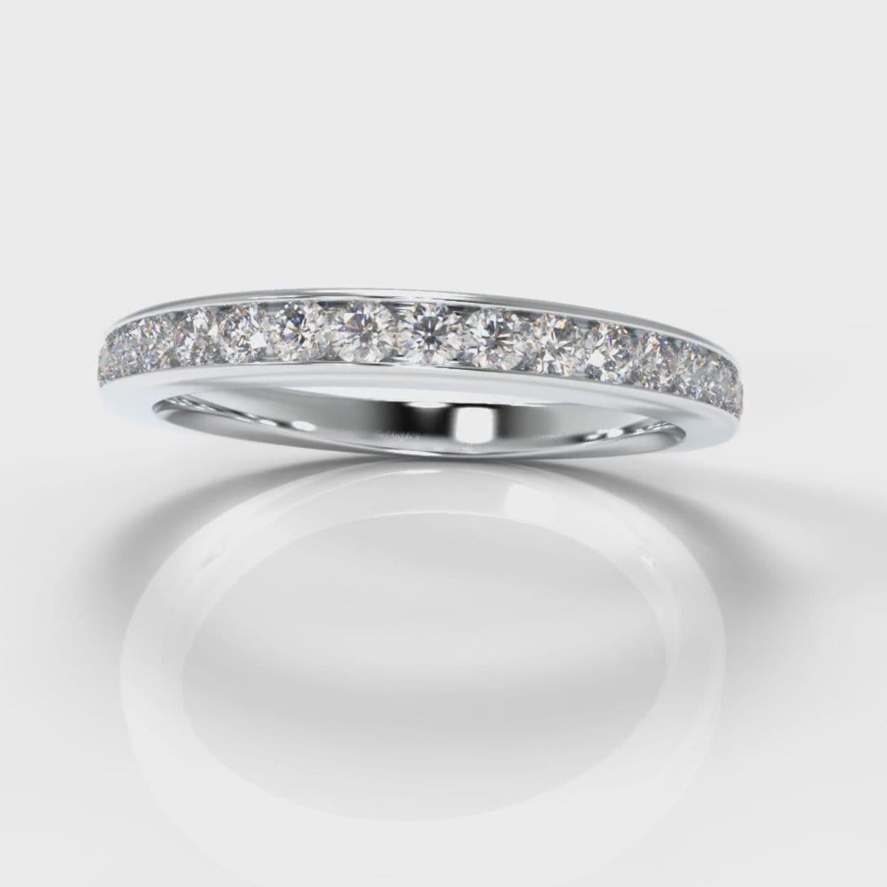 Channel Set Diamond Wedding Ring