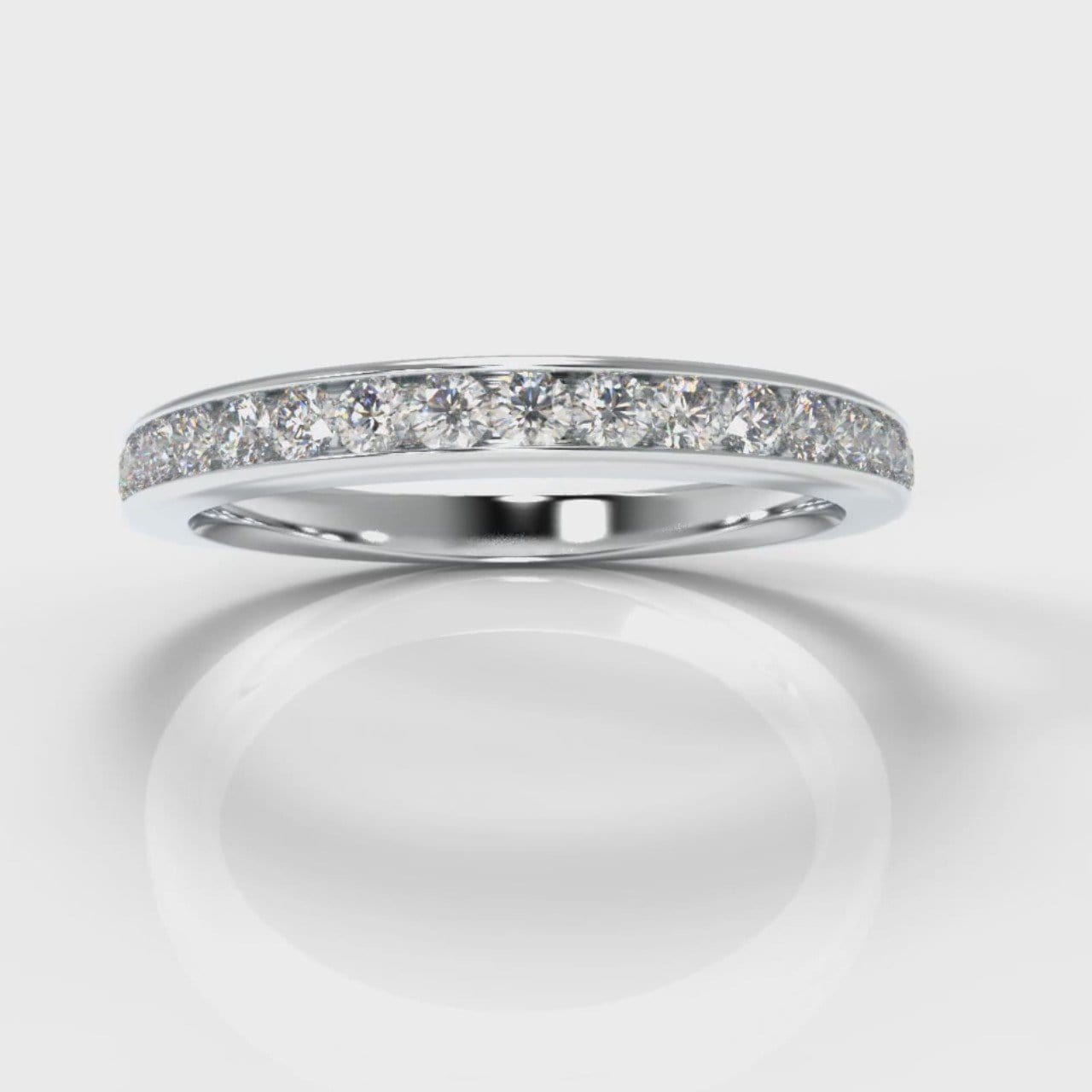 Channel Set Diamond Wedding Ring