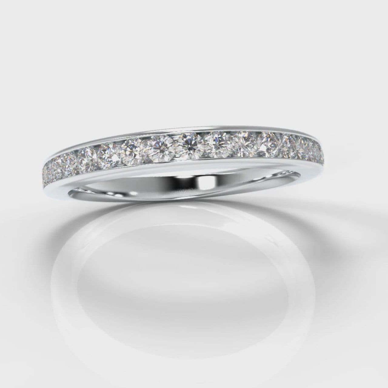 Channel Set Diamond Wedding Ring