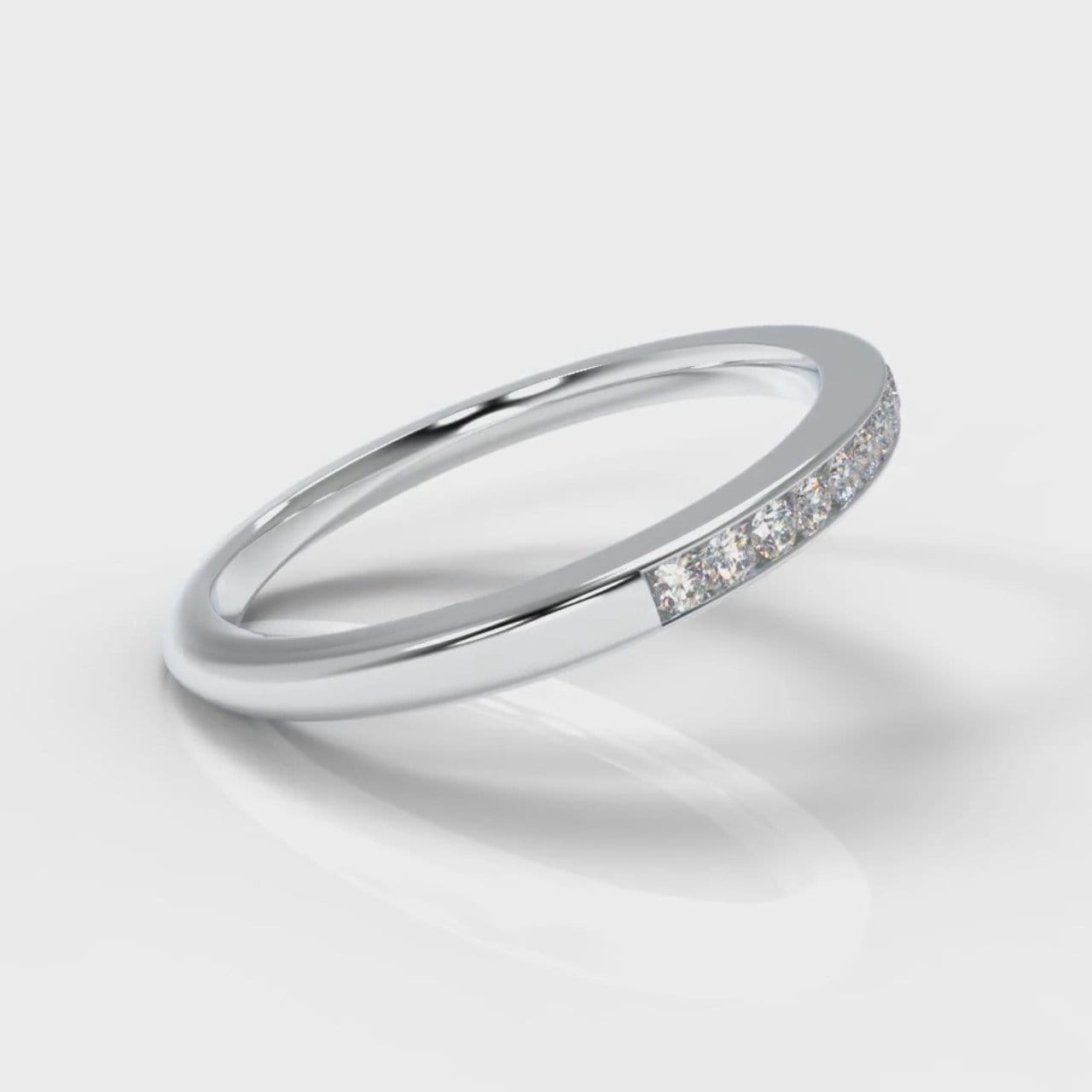 Petite Channel Set Diamond Wedding Ring
