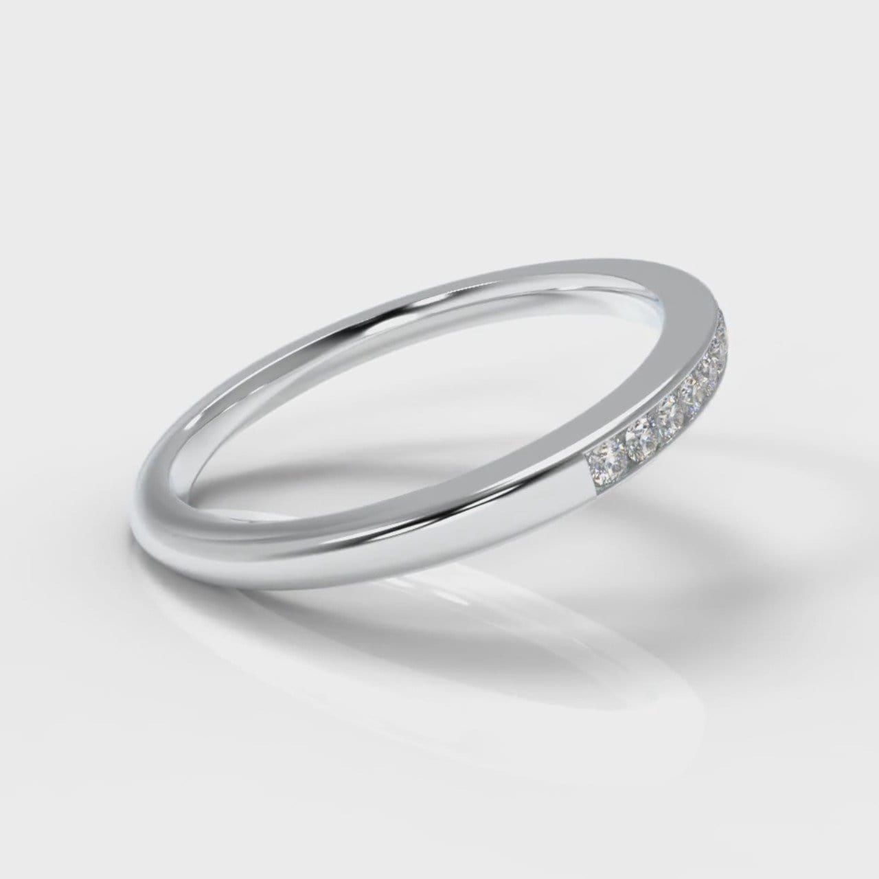 Petite Channel Set Diamond Wedding Ring