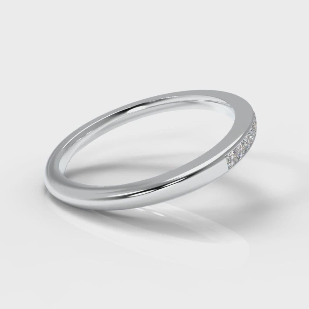 Petite Channel Set Diamond Wedding Ring