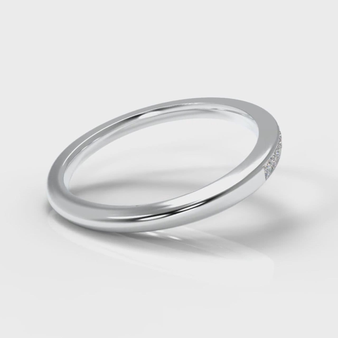 Petite Channel Set Diamond Wedding Ring