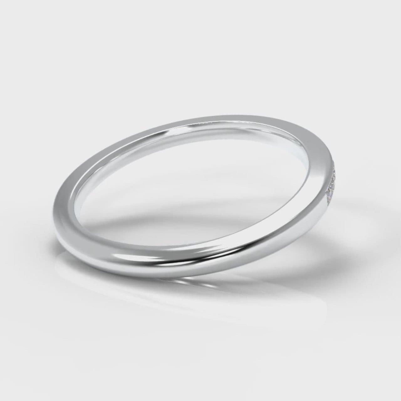 Petite Channel Set Diamond Wedding Ring